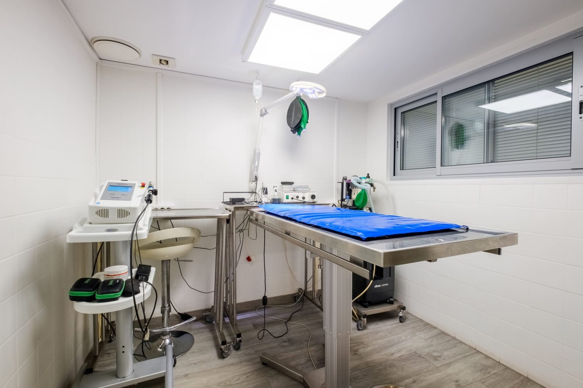 Salle de chirurgie vétérinaire